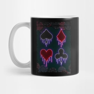 Cards neon art Mug